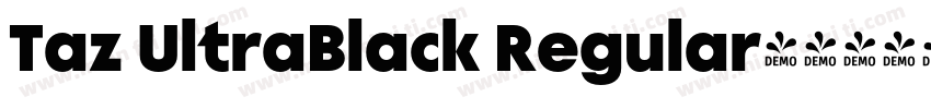 Taz UltraBlack Regular字体转换